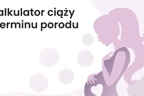 Kalkulator ciąży i terminu porodu. Sylwetka kobiety w ciąży, z sercem na brzuchu. Pomocny w obliczeniach jest kalkulator ciąży, który może wykorzystywać np. regułę Naegele.